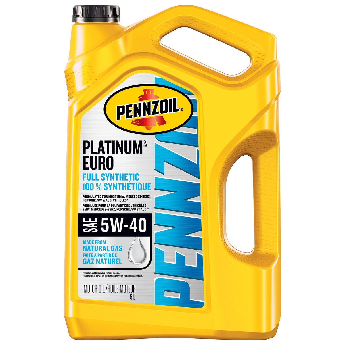 Platinum Euro 5W40 Synthetic Engine/Motor Oil, 5-L