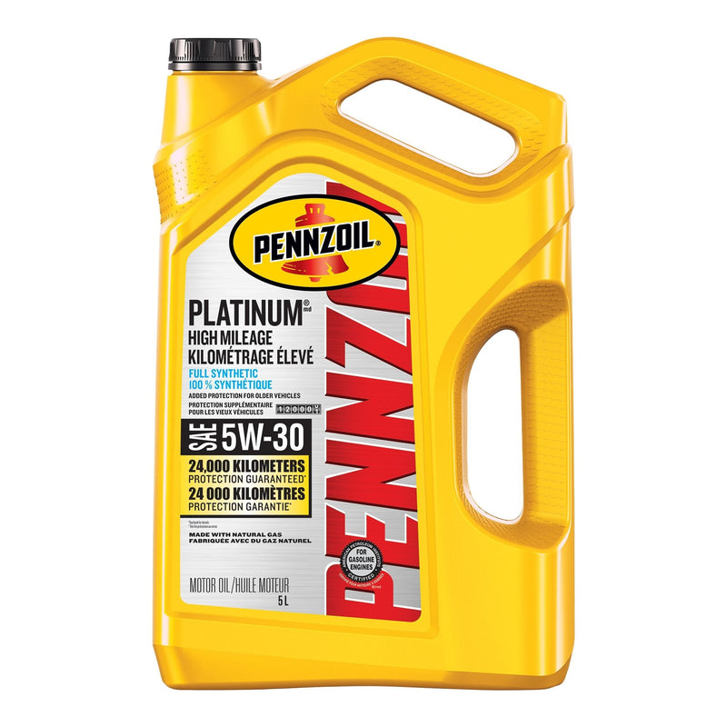 Platinum High Mileage 5W30 Synthetic Engine/Motor Oil, 5-L L2190