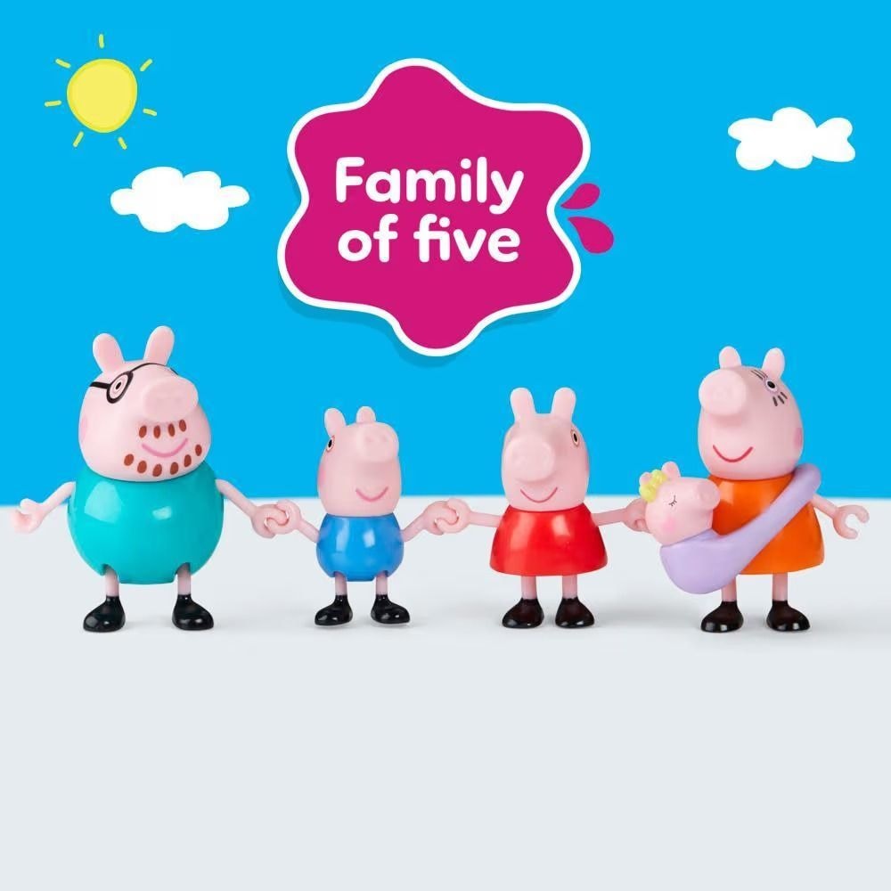 Family Figure Playset for Ages 3+, 4-pc