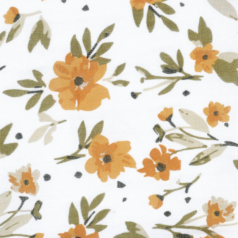 Cotton Muslin Baby Swaddle Blanket, Marigold L8688