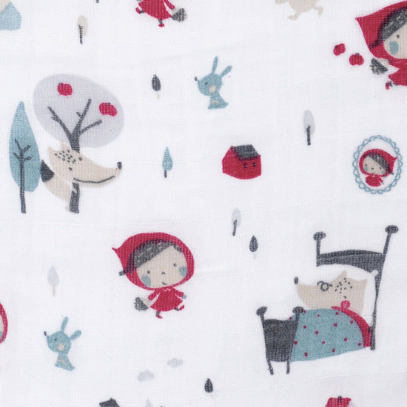 Cotton Muslin Baby Swaddle Blanket, Riding Hood Z5049