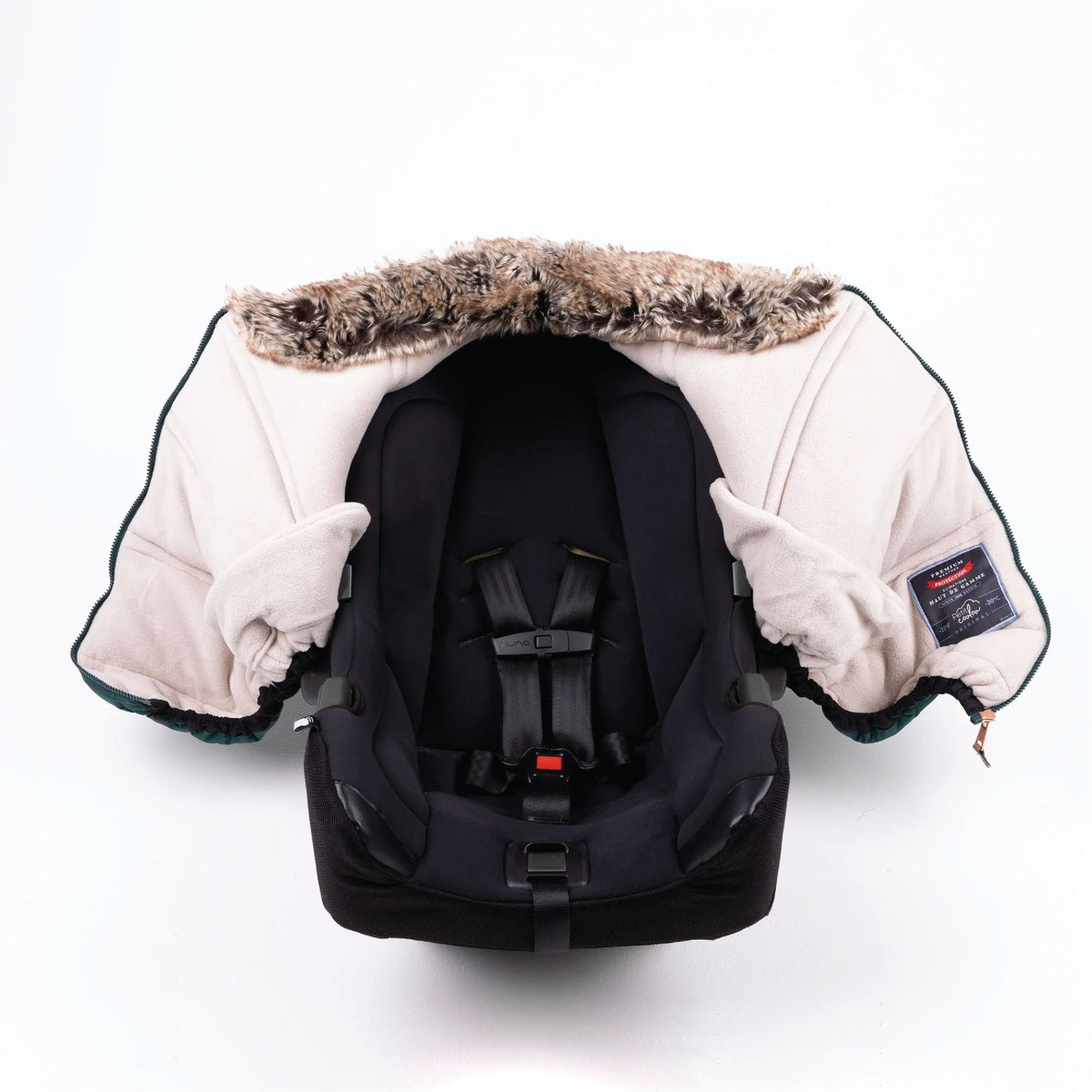 Winter Baby Car Seat Cover, Sherpa Collection (-30°C to 5°C), Jasper