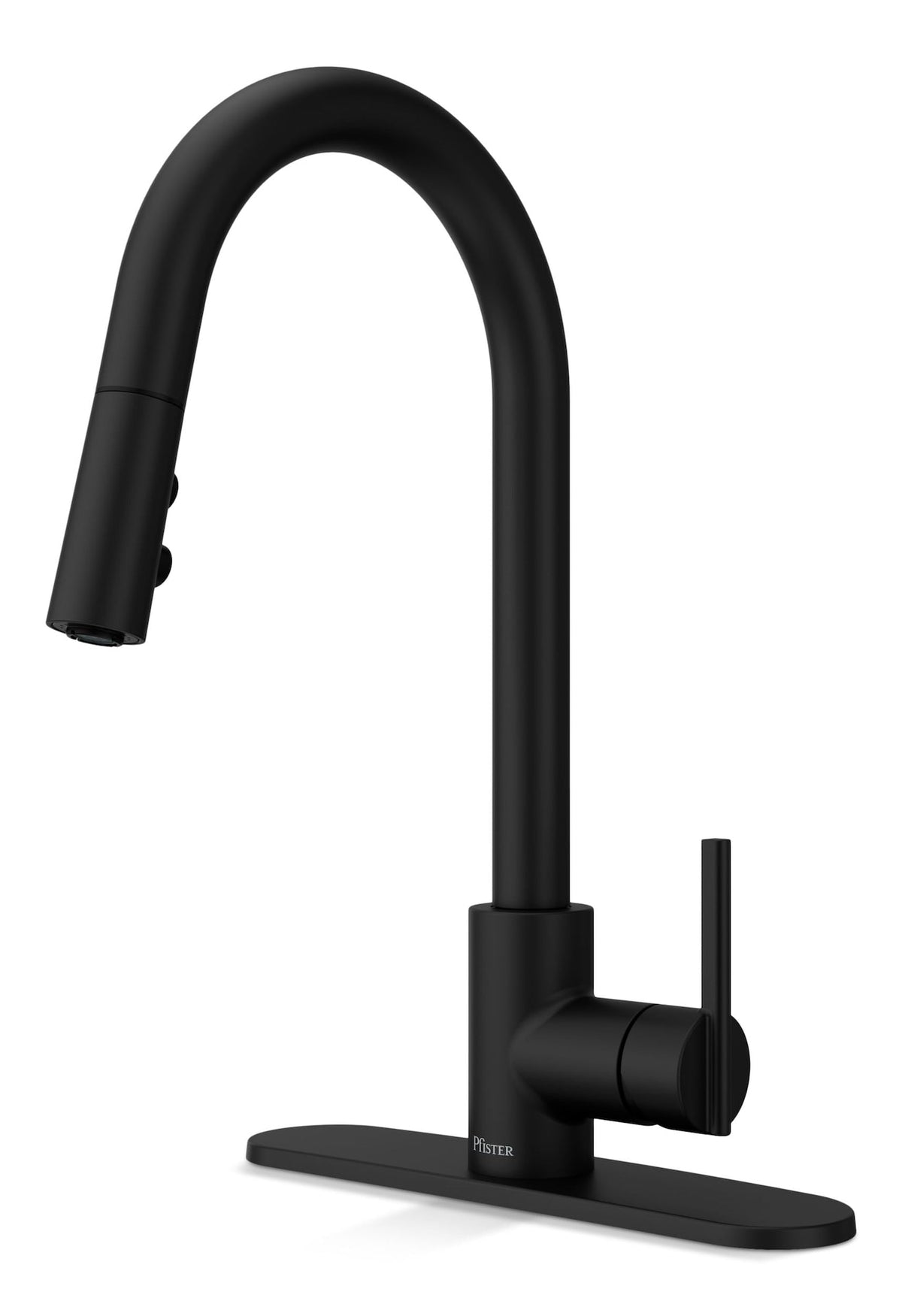 Modern Pull-Down Kitchen Faucet, Matte Black