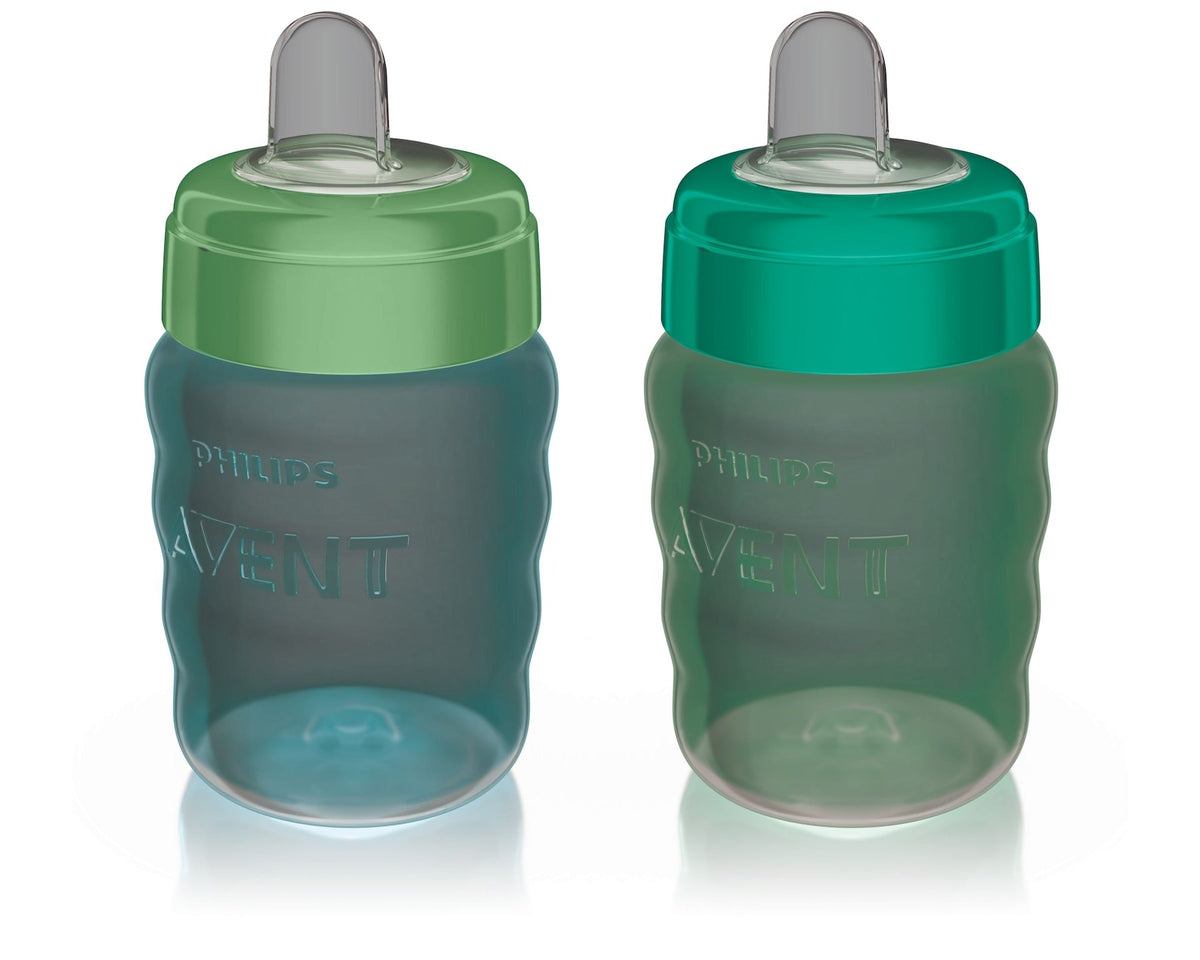 Soft Sippy Cup, Blue/Green, 2-pk
