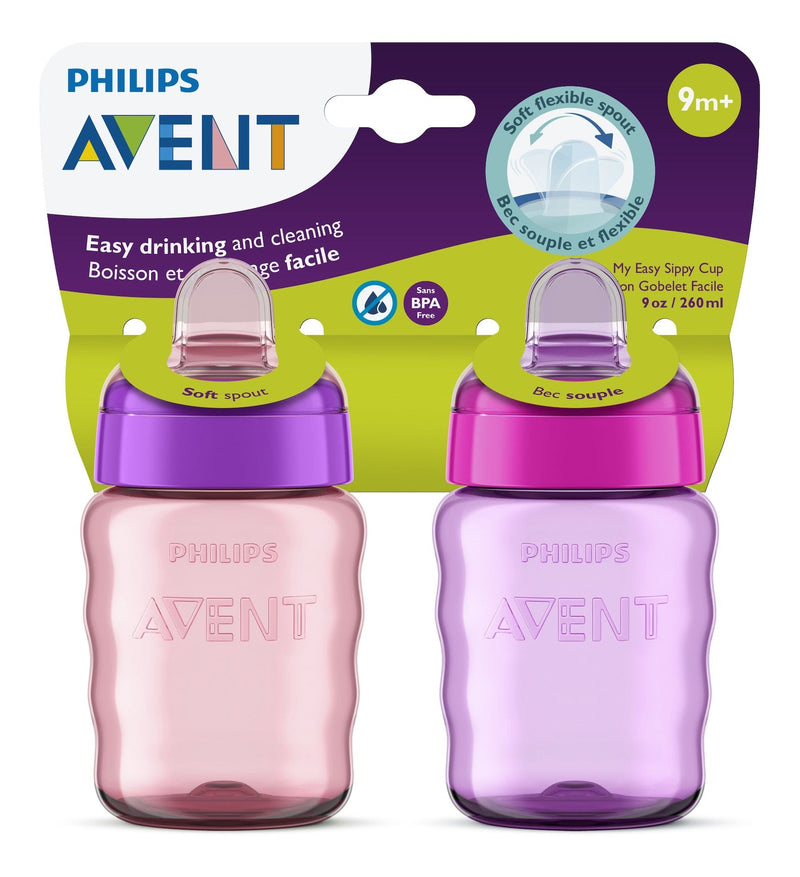 Soft Sippy Cup, Pink/Purple, 2-pk V1560