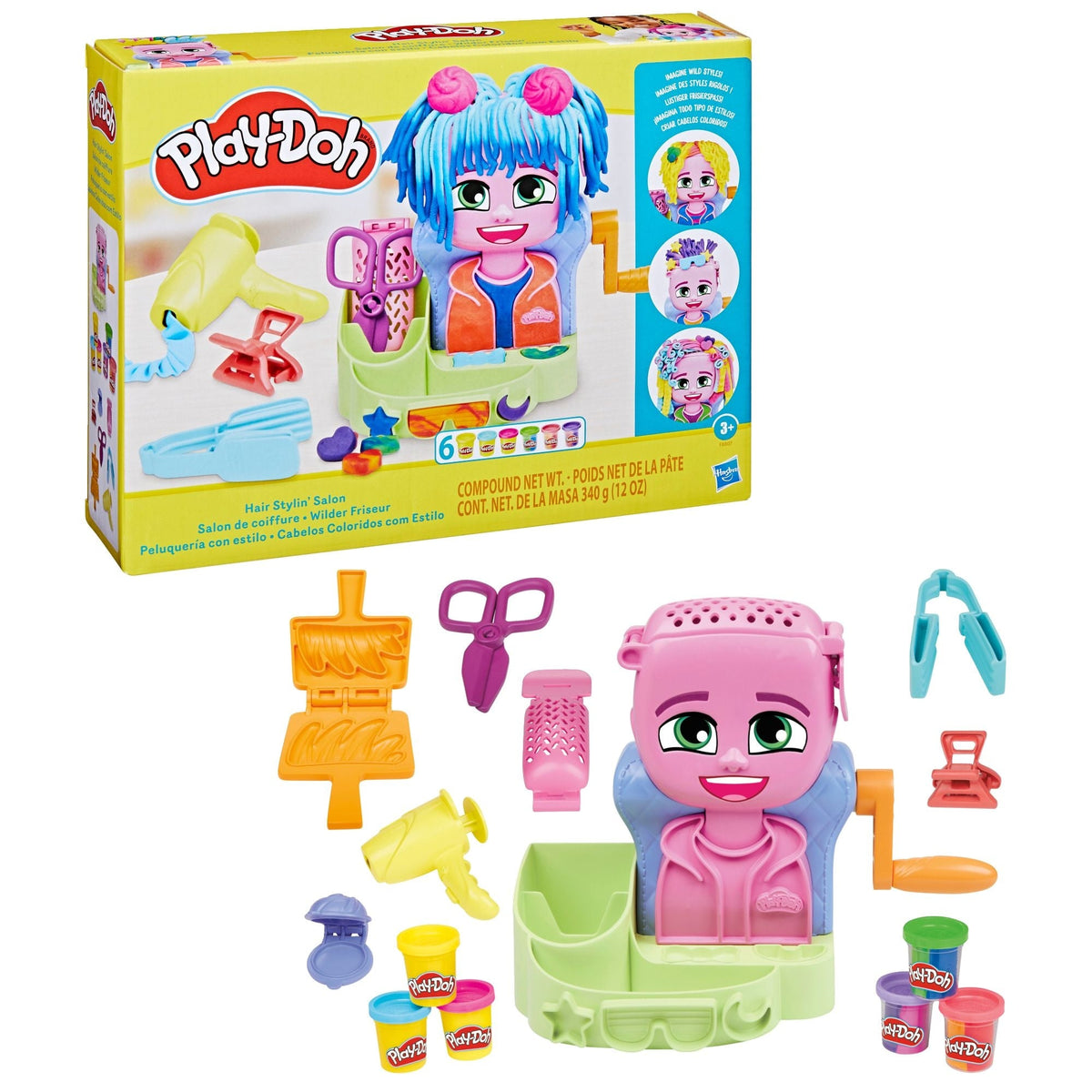 Hair Stylin' Dual Colour Salon Playset, Ages 3+