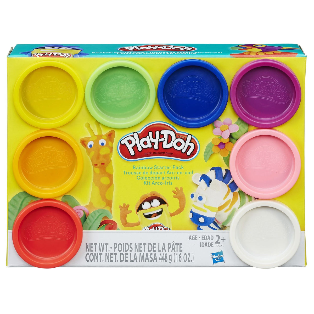 Rainbow 8 Colour Starter Pack Molding Material For Toddlers & Kids, Ages 2+