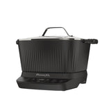 StirMax Digital Programmable Slow/Multi-Cooker with 9 Cooking Pre-Sets, Black