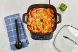 StirMax Digital Programmable Slow/Multi-Cooker with 9 Cooking Pre-Sets, Black