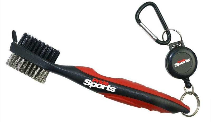 Deluxe Golf Club Cleaning Brush with Retractable Cord P4814