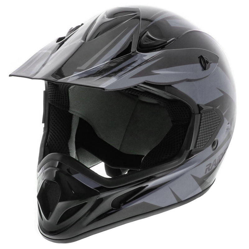 RX2 ATV Helmet, Adult, Grey/Black, Assorted Sizes K6565