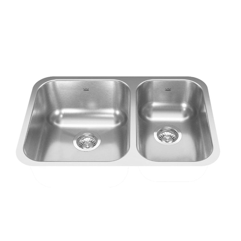 FB Double Stainless Steel Sink, 26.88x17.75-in E4160