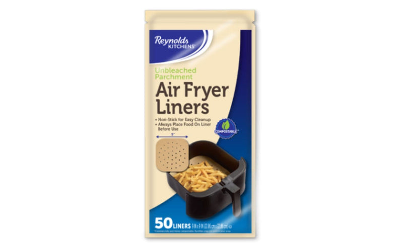 Kitchens Unbleached Non-Stick Air Fryer Liners, 50-pc I5793