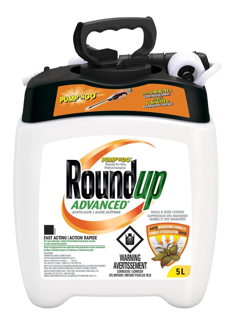 Advanced Ready-to-Use Grass and Weed Control/Killer with Pump-N-Go Applicator, 5-L E386