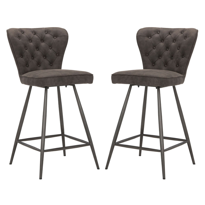Ashby Counter Stool, Set of 2, Grey F5716