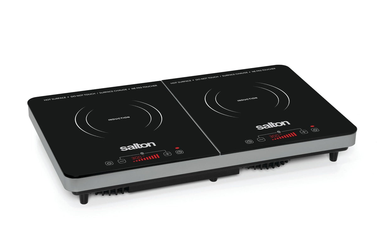 Double Induction Cooktop, LED Display & Touch control with 10 Power Settings