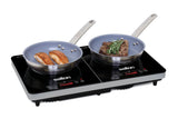 Double Induction Cooktop, LED Display & Touch control with 10 Power Settings