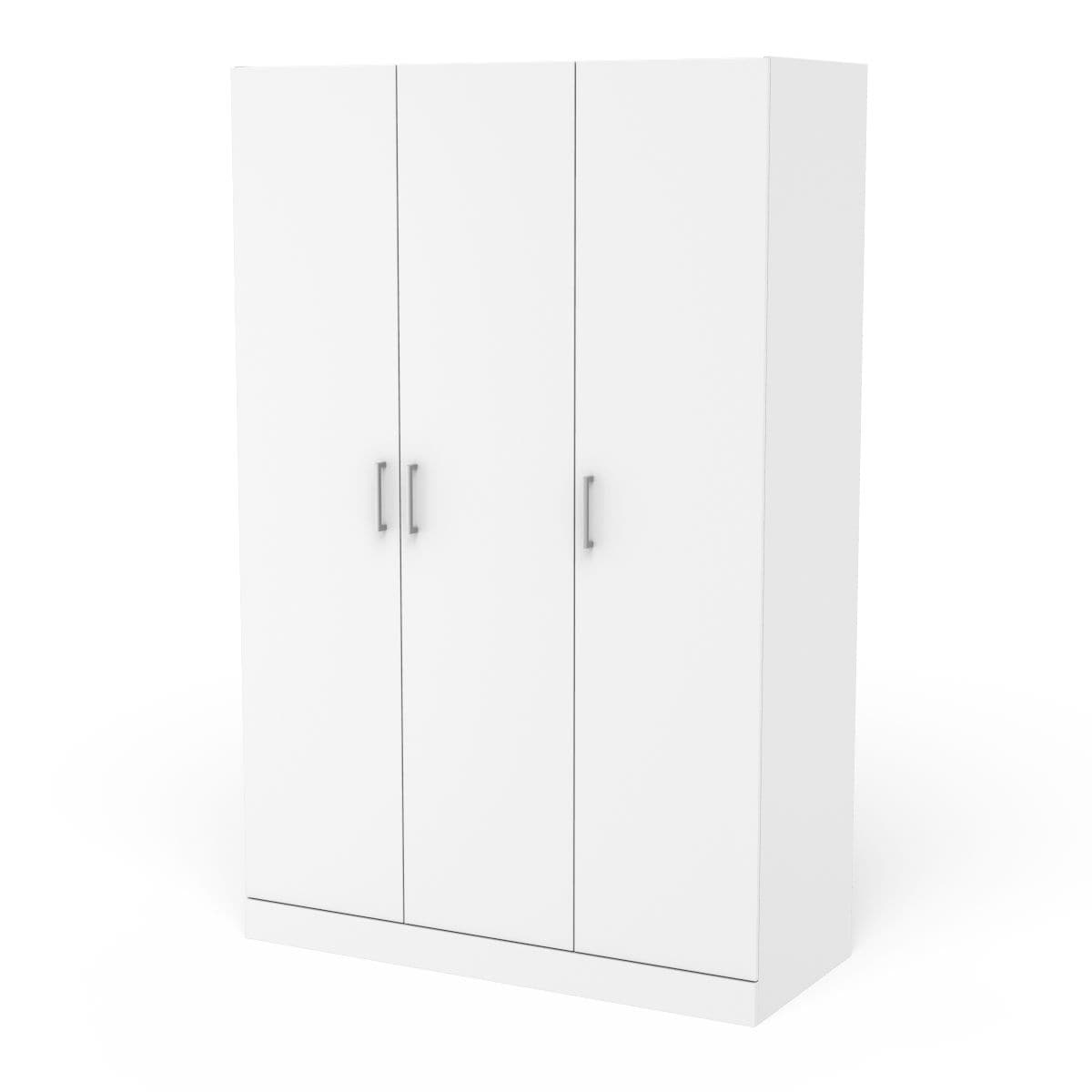 3 Drawer Wardrobe White