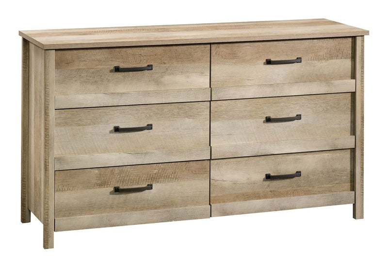 Cannery Bridge 6-Drawer Double Dresser/Chest Bedroom Storage, Lintel Oak Finish M9099