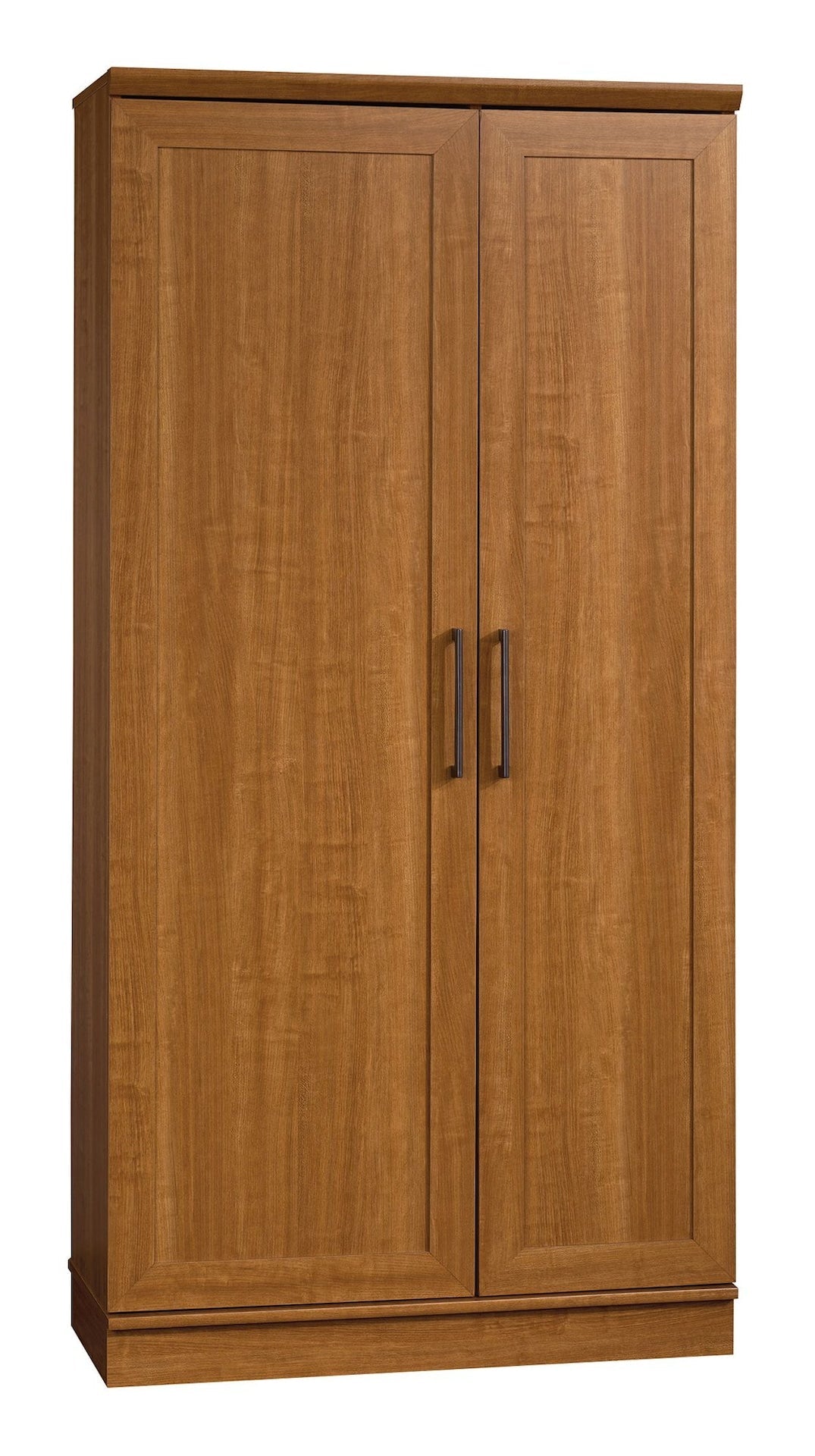 Homeplus 2-Door Storage Cabinet/Pantry with Adjustable Shelves, Sienna Oak Finish