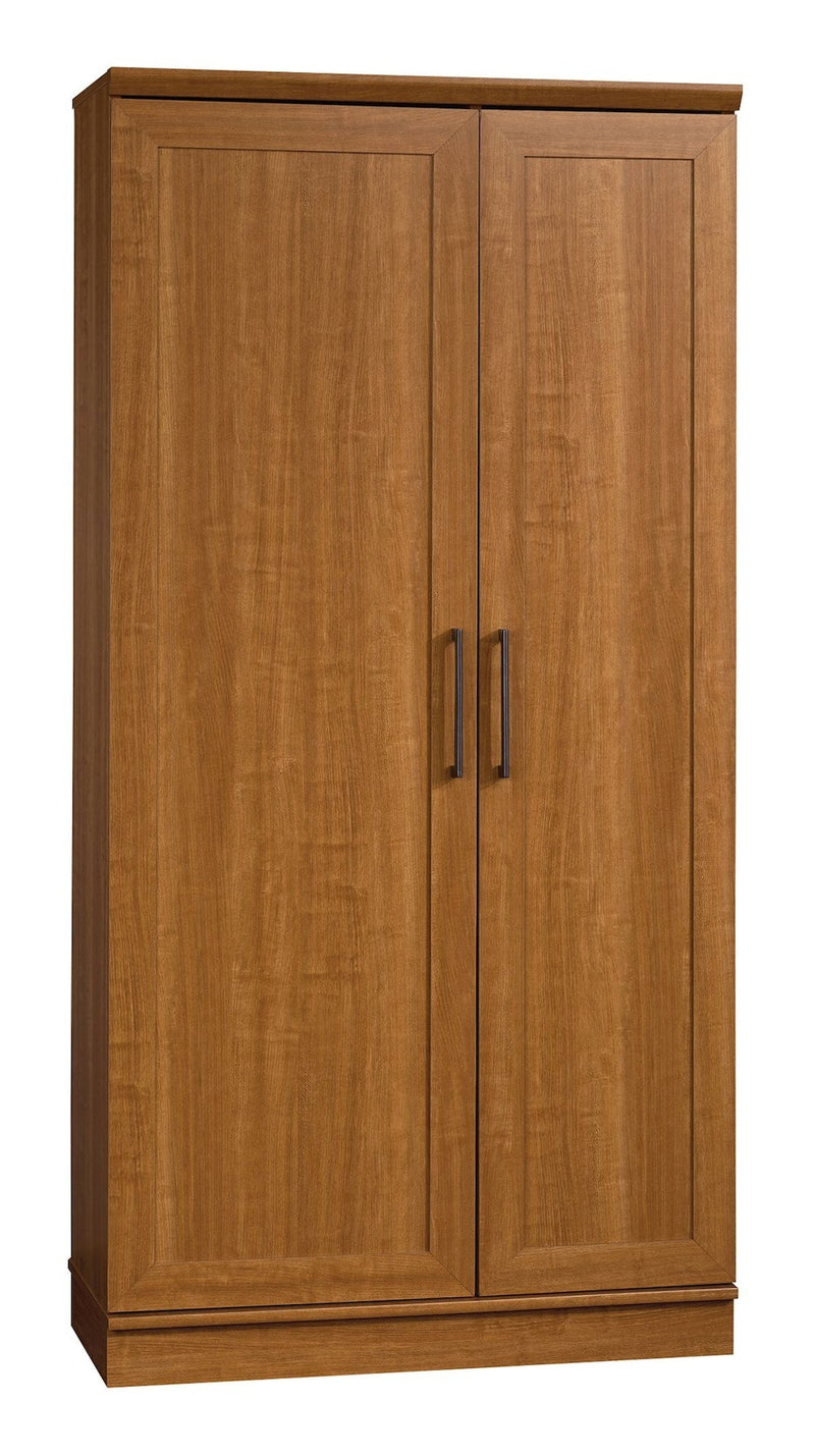 Homeplus 2-Door Storage Cabinet/Pantry with Adjustable Shelves, Sienna Oak Finish R3987