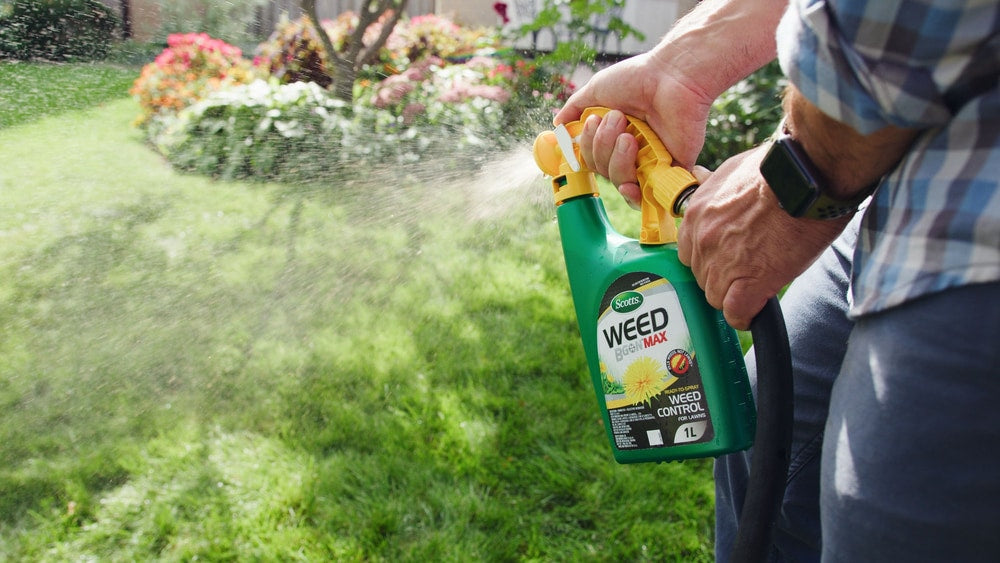 Weed B Gon MAX Ready-to-Spray Weed Control/Killer Concentrate, Herbicide for Lawns, 1-L