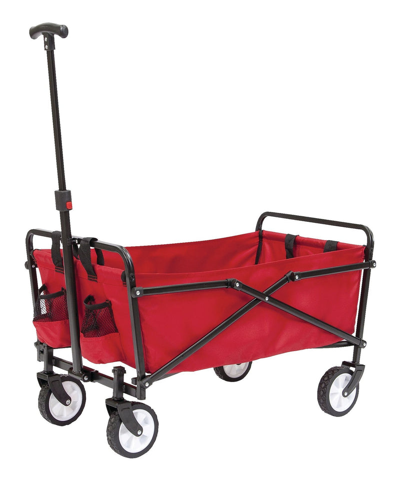 Outdoor Collapsible Folding Utility Wagon with Cup Holders, 150-lb Capacity W2252
