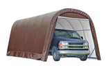 ShelterLogic Heavy Duty Waterproof Round Style Auto Shelter with UV Protection, 12x24x10-ft