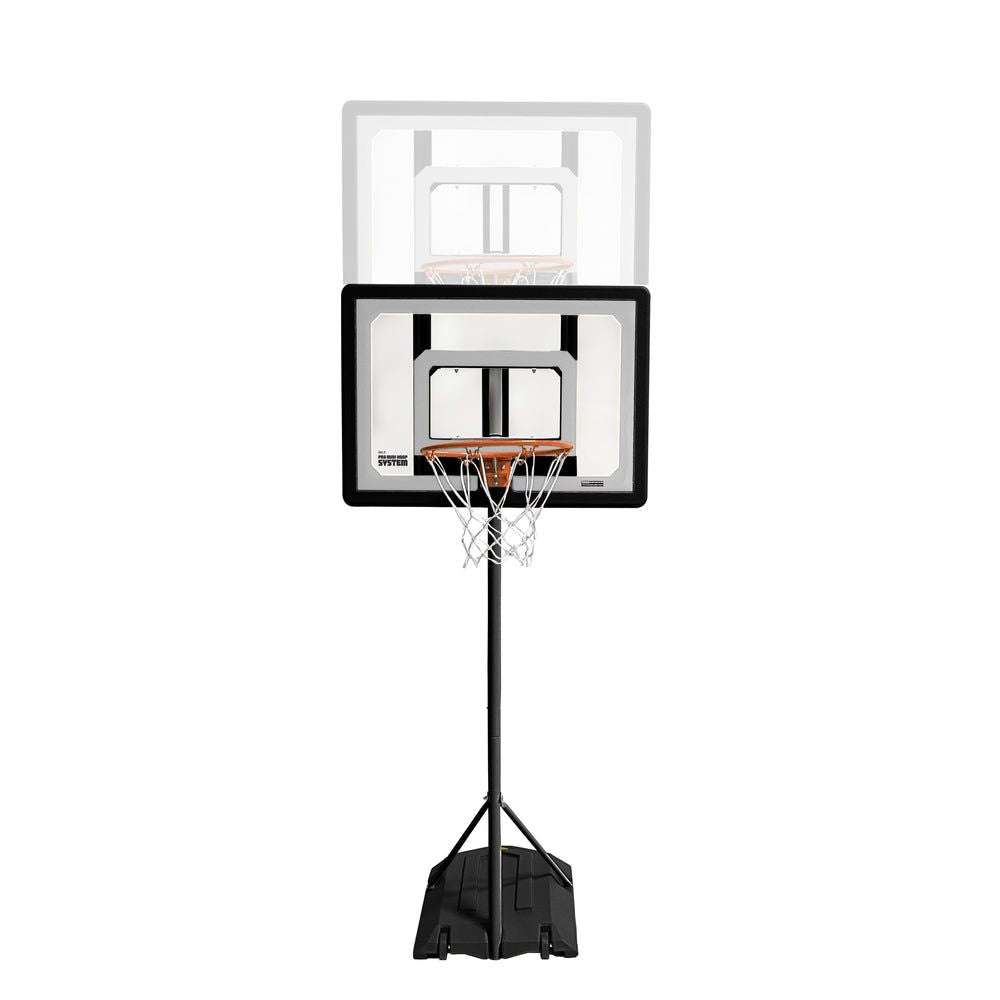Pro Mini Kids' Portable Adjustable Poolside Basketball Backboard, Hoop & Net System with Ball, 33-in