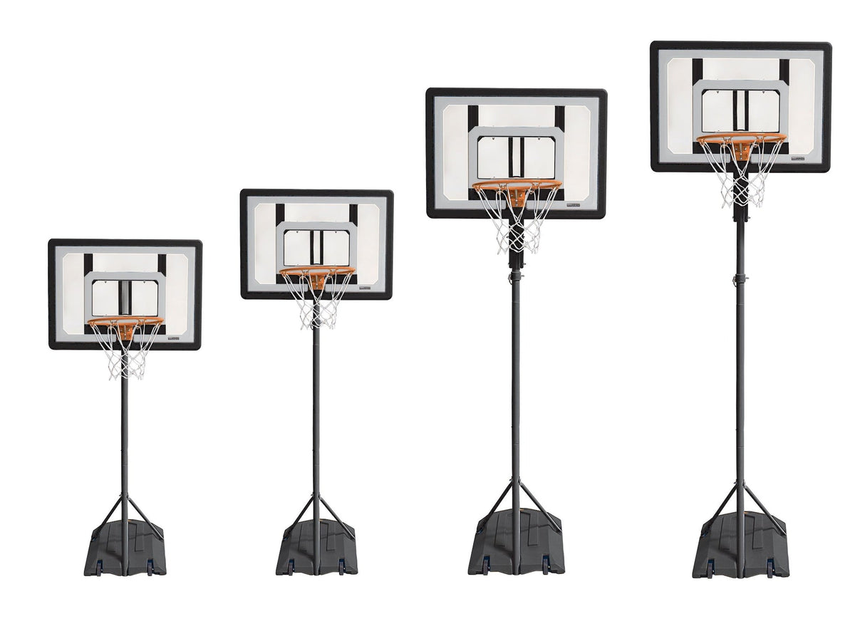 Pro Mini Kids' Portable Adjustable Poolside Basketball Backboard, Hoop & Net System with Ball, 33-in