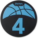 Shot Spotz Indoor/Outdoor Numbered Basketball Training Markers with Digital Timer
