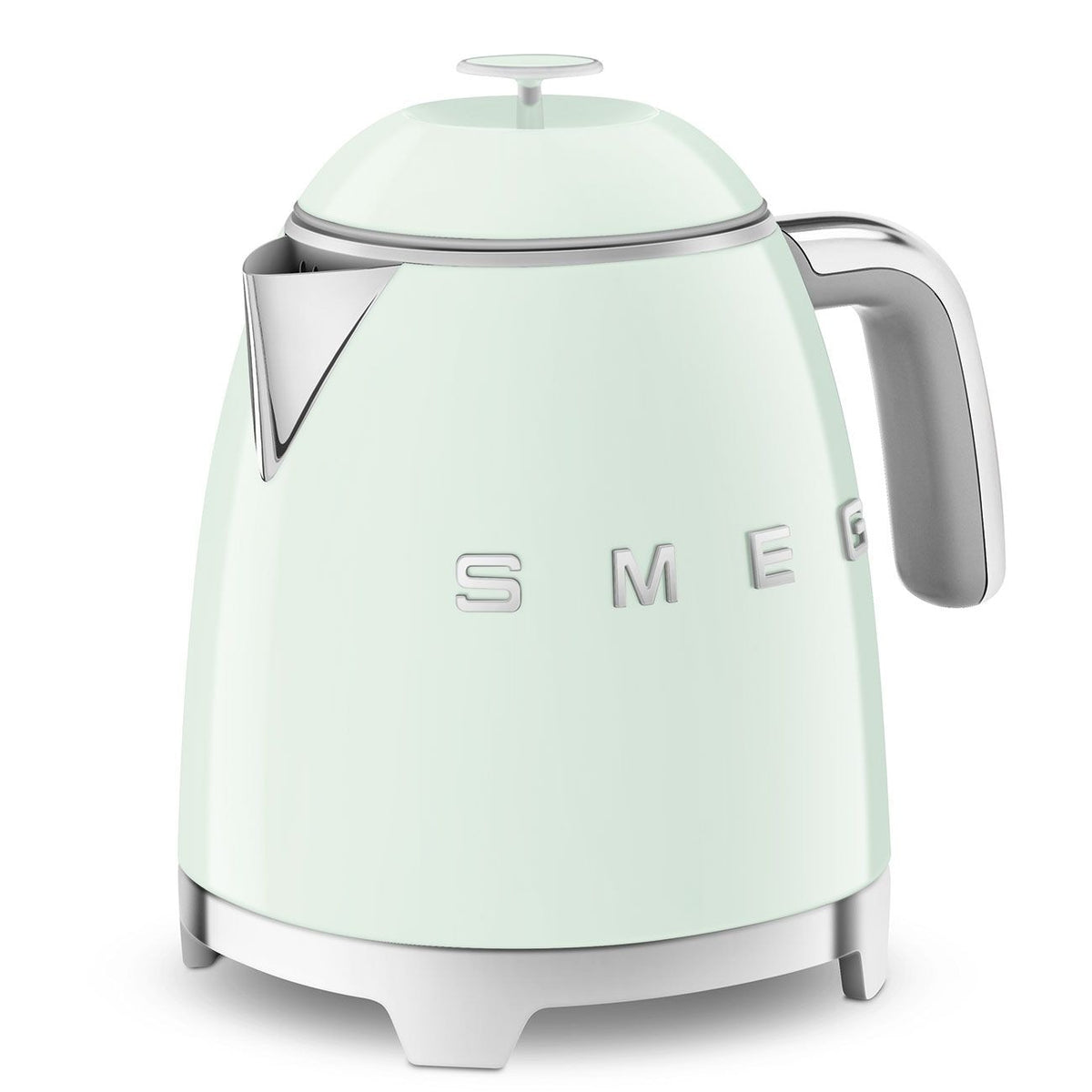 50's 1400W Retro Style Electric Mini Countertop Kettle with Cordless Base, Pastel Green, 0.8-L