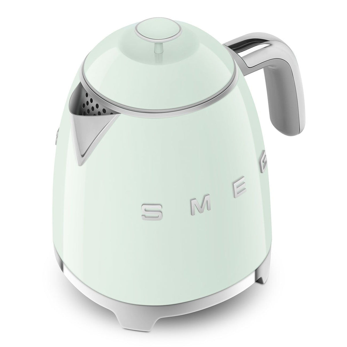 50's 1400W Retro Style Electric Mini Countertop Kettle with Cordless Base, Pastel Green, 0.8-L