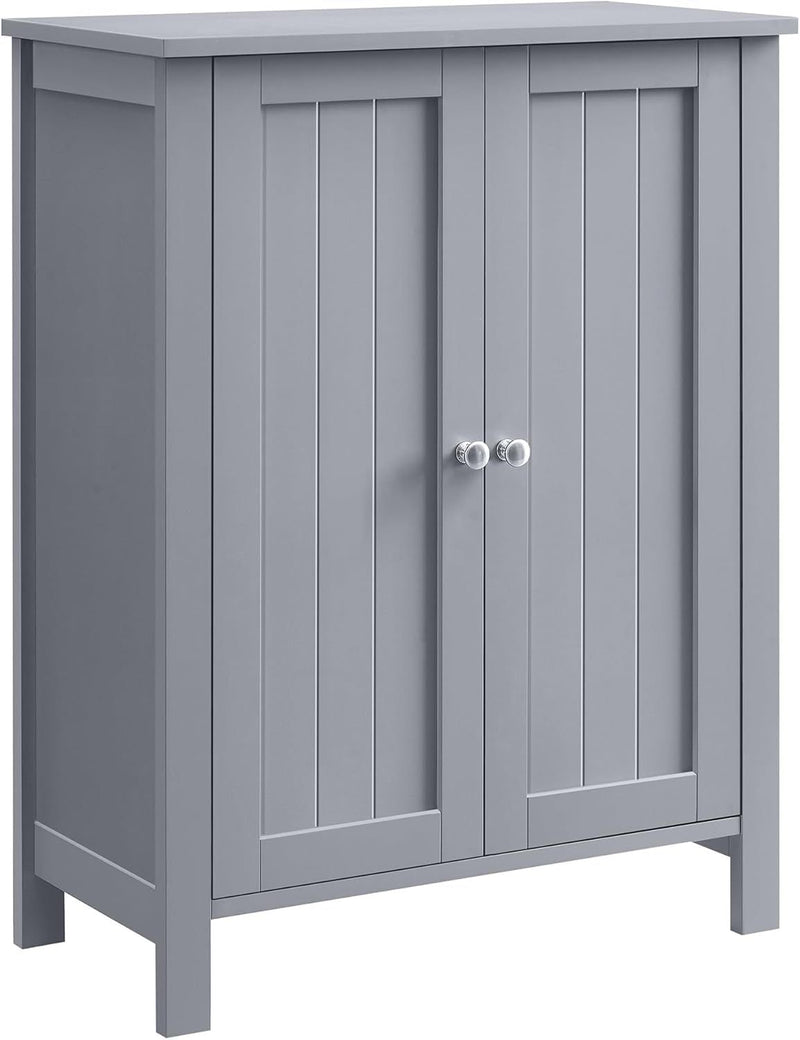 Home 2-Door Dove Grey Storage Cabinet with 2 Adjustable Shelves B9788