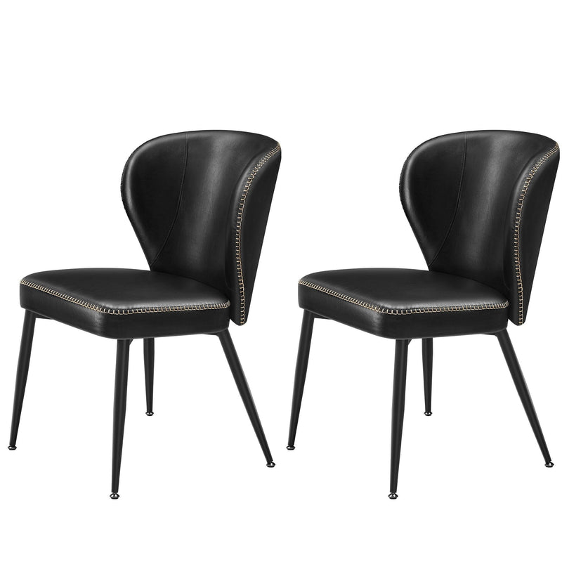 Home Mid-Century Modern Black Dining Chairs Set, 2-pk U3759