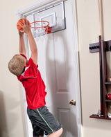 Slam Jam Indoor Over-the-Door Mounting Mini Basketball Hoop & Net with Ball