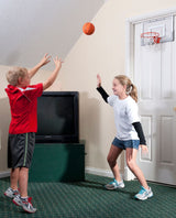 Slam Jam Indoor Over-the-Door Mounting Mini Basketball Hoop & Net with Ball