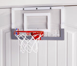 Slam Jam Indoor Over-the-Door Mounting Mini Basketball Hoop & Net with Ball