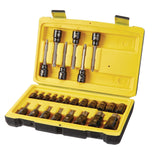 Professional Grade Black Chrome Star-drive Bit Socket Set, 26-pc, SAE/Metric