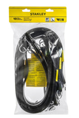 Tarp Straps, All-Weather Rubber Bungee Cords with S-Hooks, 41-in, 10-pk