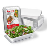 Aluminum Container with Board Lid, 30-pk