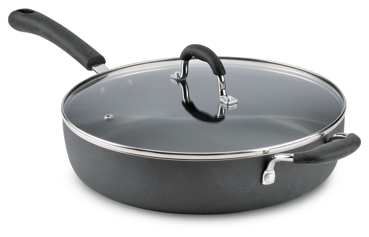 Jumbo Cooker, Non-Stick, Dishwasher Safe, Black, 5qt
