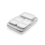 Oven & Dishwasher Safe Ceramic Fondue Plate, Serves 2, 6-pc
