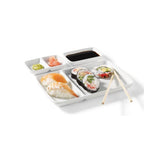 Oven & Dishwasher Safe Ceramic Fondue Plate, Serves 2, 6-pc