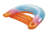 Sunset Inflatable Ombre Pool Floating Chair with Cup Holders, Multi-Colour