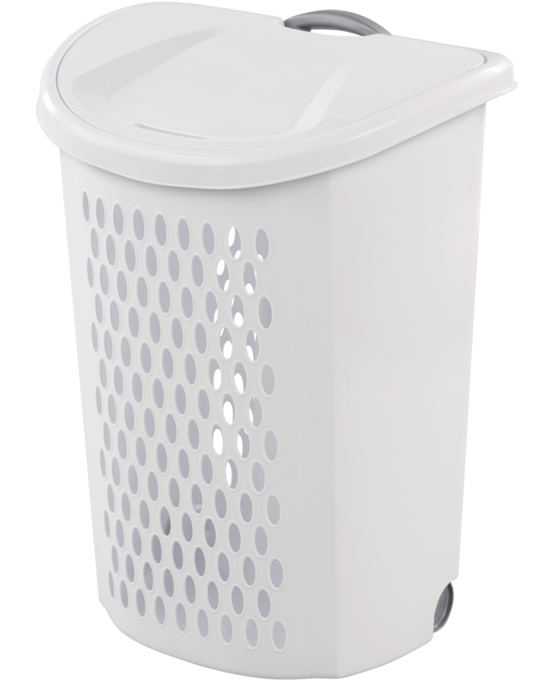 Bushel Ultra Laundry Hamper with Wheels, 20.1 L x 15.4 W x 26.75-in H S6004