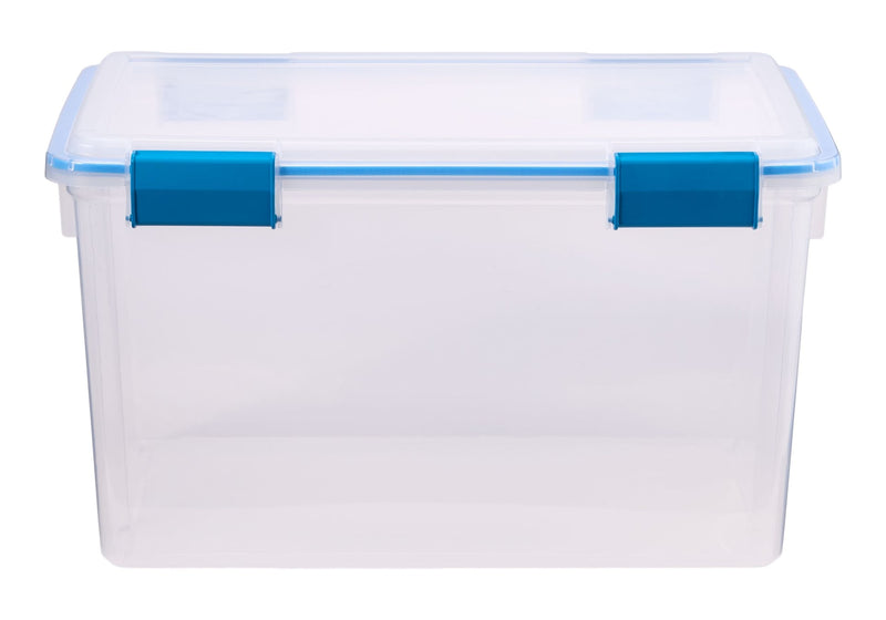 Clear Storage Box with Gasketed Lid, 51-L Y5240