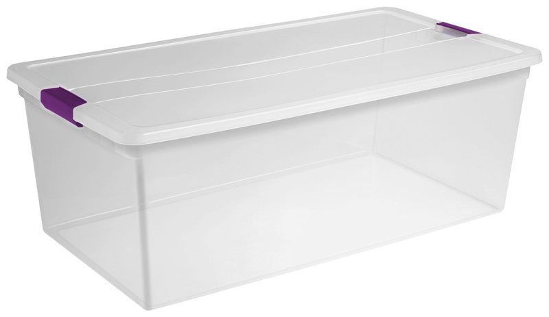 ClearView Storage Box with Latched Lid, 104-L F8688