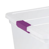 ClearView Storage Box with Latched Lid, 104-L