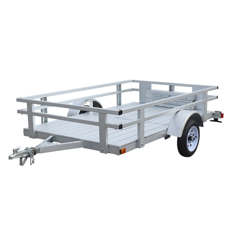 5x8-ft Rail Side Galvalume Plus Kit Trailer W7976